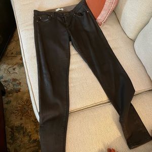 Principle faux leather skinny jeans